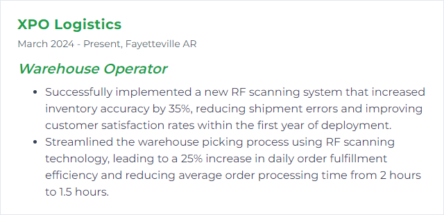 How to Display RF Scanning Skills on Your Resume