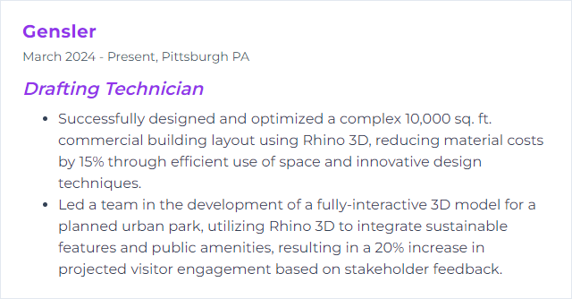 How to Display Rhino 3D Skills on Your Resume