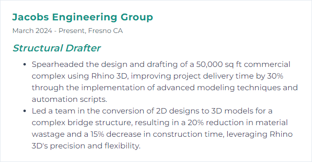 How to Display Rhino 3D Skills on Your Resume