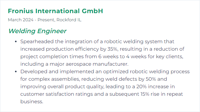 How to Display Robotic Welding Skills on Your Resume