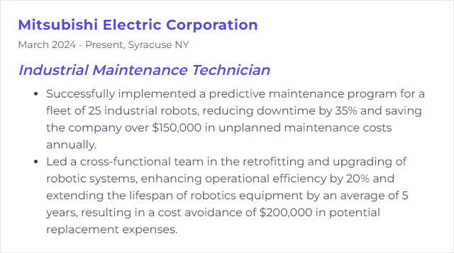 How to Display Robotics Maintenance Skills on Your Resume