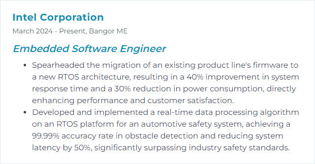 How to Display RTOS Skills on Your Resume