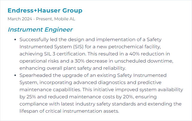 How to Display Safety Instrumented Systems Skills on Your Resume