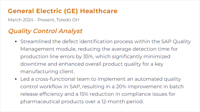 How to Display SAP Quality Management Skills on Your Resume