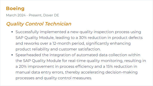 How to Display SAP Quality Module Skills on Your Resume