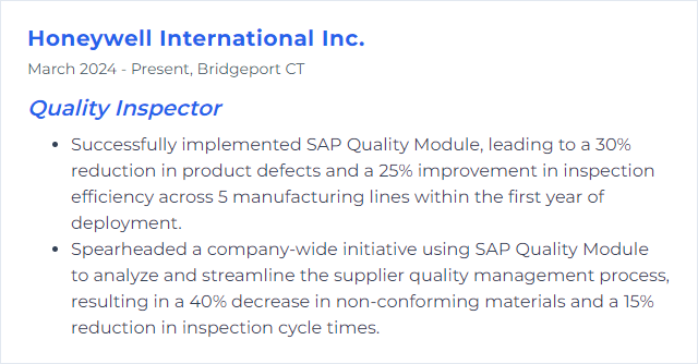 How to Display SAP Quality Module Skills on Your Resume