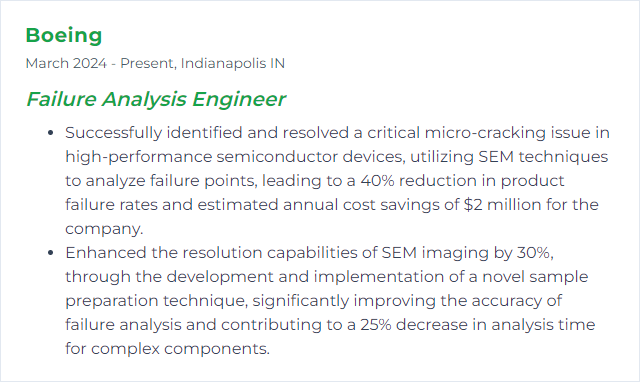 How to Display SEM (Scanning Electron Microscopy) Skills on Your Resume