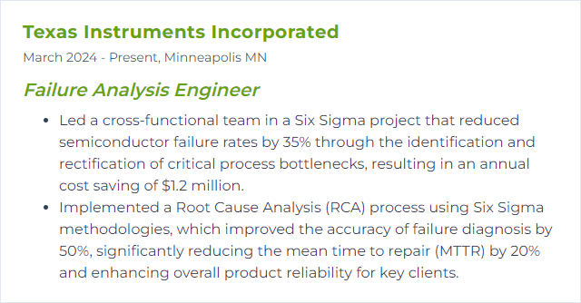 How to Display Six Sigma Skills on Your Resume