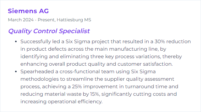 How to Display Six Sigma Skills on Your Resume