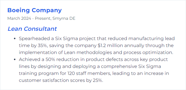 How to Display Six Sigma Skills on Your Resume