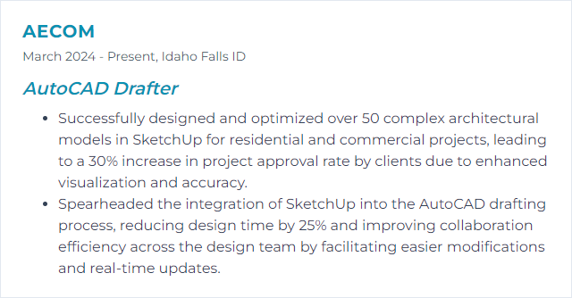 How to Display SketchUp Skills on Your Resume