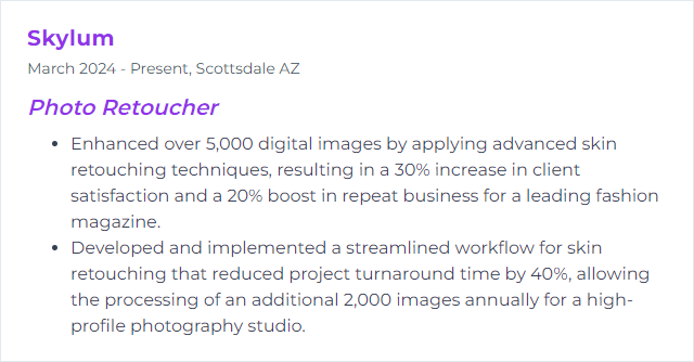 How to Display Skin Retouching Skills on Your Resume