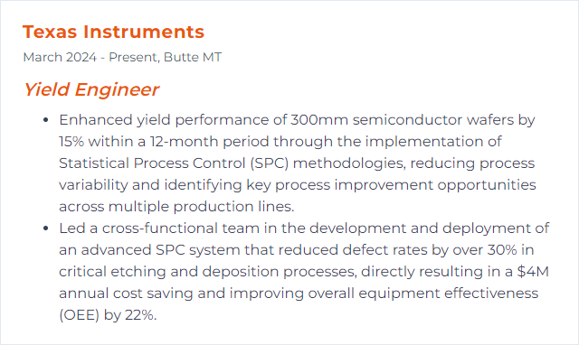 How to Display Statistical Process Control (SPC) Skills on Your Resume