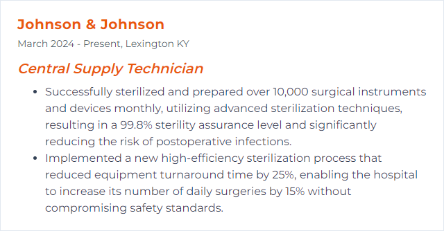 How to Display Sterilization Techniques Skills on Your Resume