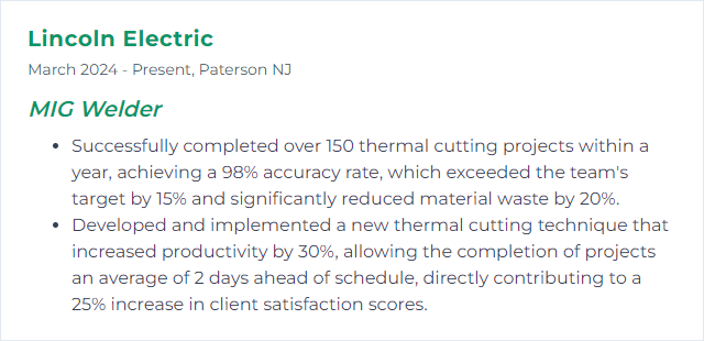 How to Display Thermal Cutting Skills on Your Resume