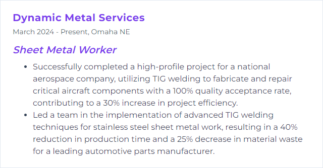 How to Display TIG Welding Skills on Your Resume