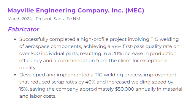 How to Display TIG Welding Skills on Your Resume