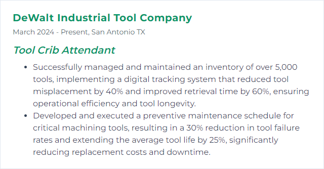 How to Display Tool Maintenance Skills on Your Resume