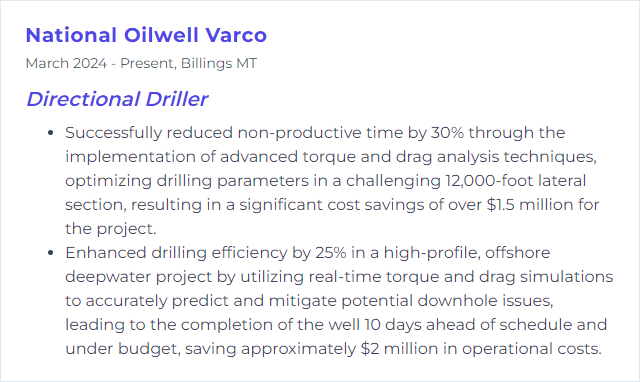 How to Display Torque & Drag Analysis Skills on Your Resume