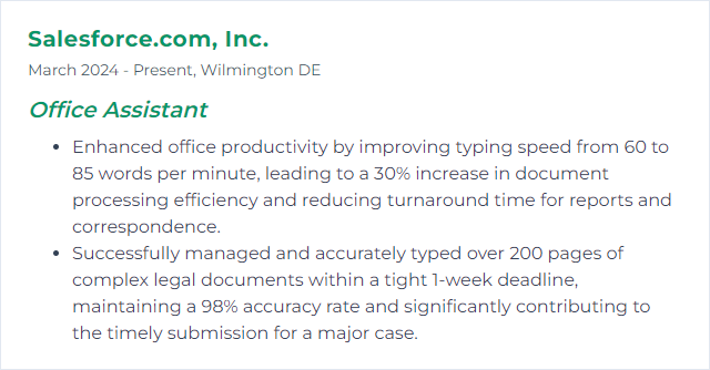 How to Display Typing Speed Skills on Your Resume