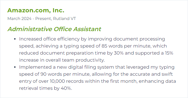 How to Display Typing Speed Skills on Your Resume