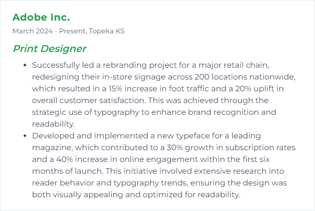 How to Display Typography Skills on Your Resume