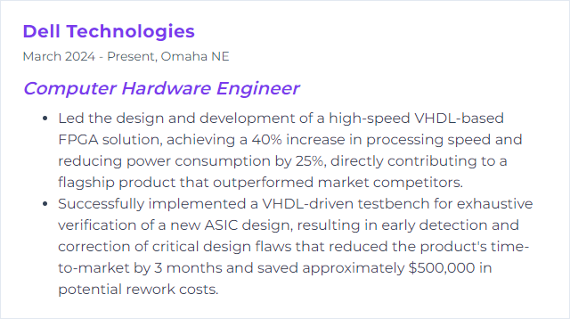 How to Display VHDL Skills on Your Resume