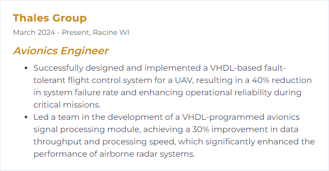 How to Display VHDL Skills on Your Resume