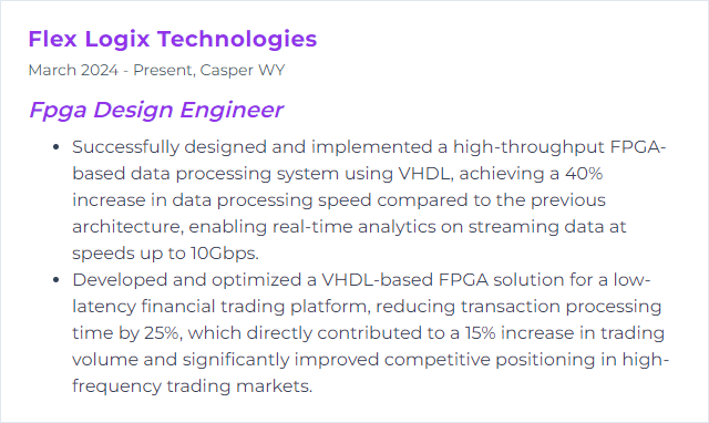 How to Display VHDL Skills on Your Resume