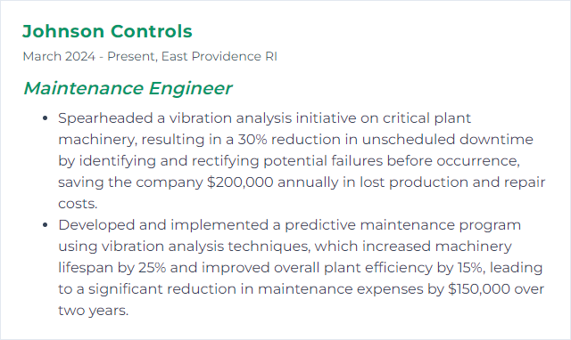 How to Display Vibration Analysis Skills on Your Resume