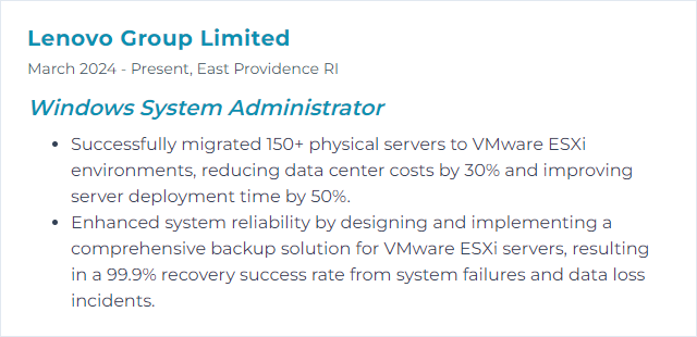 How to Display VMware ESXi Skills on Your Resume