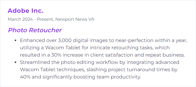 How to Display Wacom Tablet Skills on Your Resume