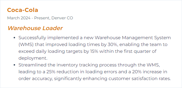 How to Display Warehouse Management Systems (WMS) Skills on Your Resume
