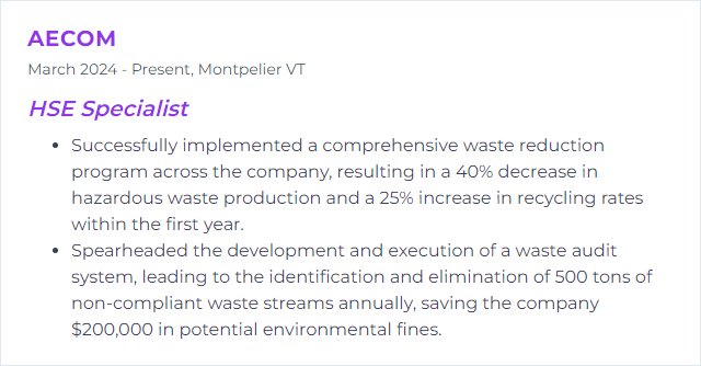 How to Display Waste Management Skills on Your Resume