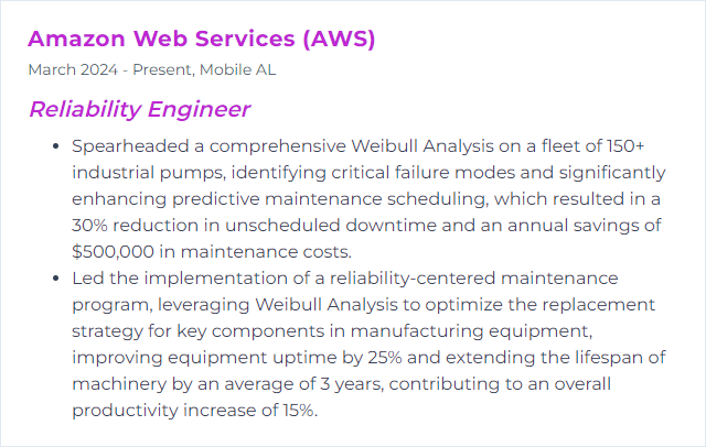 How to Display Weibull Analysis Skills on Your Resume