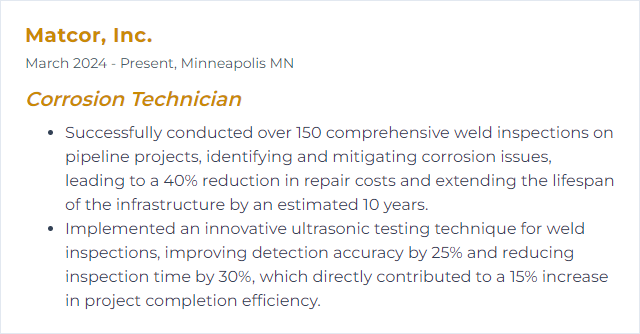 How to Display Weld Inspection Skills on Your Resume