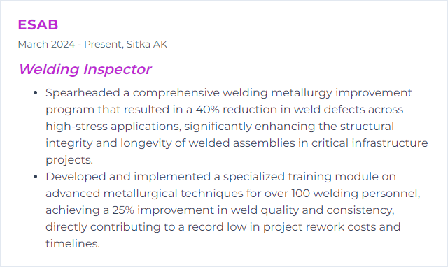 How to Display Welding Metallurgy Skills on Your Resume