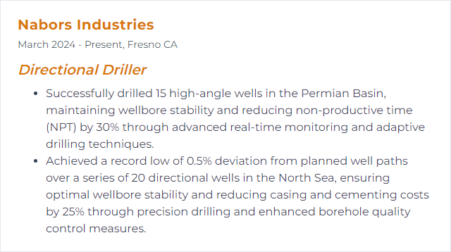 How to Display Wellbore Stability Skills on Your Resume