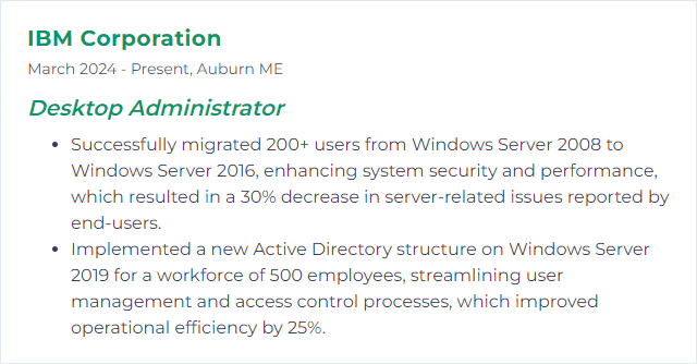 How to Display Windows Server Skills on Your Resume