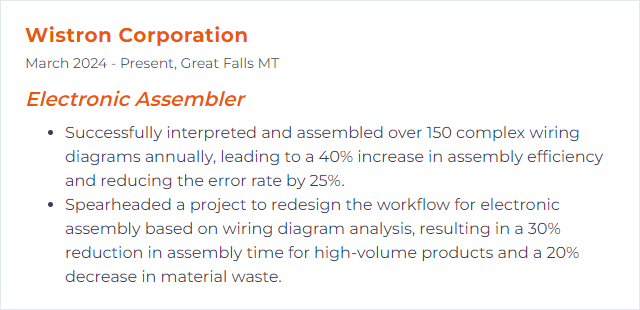 How to Display Wiring Diagrams Skills on Your Resume