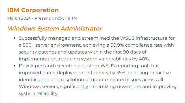 How to Display WSUS (Windows Server Update Services) Skills on Your Resume