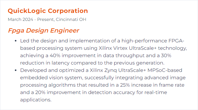 How to Display Xilinx Skills on Your Resume