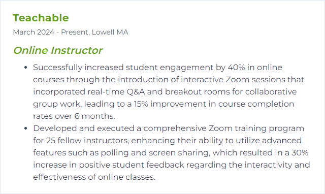 How to Display Zoom proficiency Skills on Your Resume