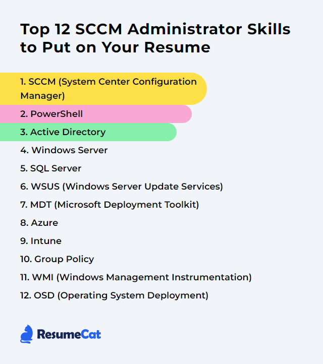 Top 12 SCCM Administrator Skills to Put on Your Resume