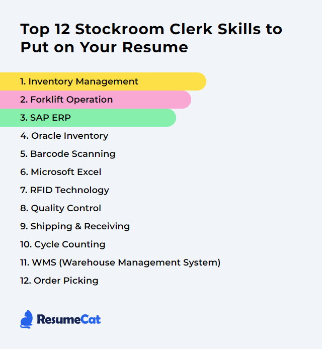 Top 12 Stockroom Clerk Skills to Put on Your Resume